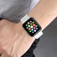 thumbnail image 7 of Pack 3 Compatible with Apple Watch Band 38mm, Soft Silicone Band Compatible iWatch Series 4, Series 3, Series 2, Series 1 (Black/Gray/White, 38mm/40mm-S/M), 7 of 7