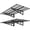 Black-2 pack-2x4 ft, variant on Black 2 pack-1x4 ft Wall Mounted Floating Shelves