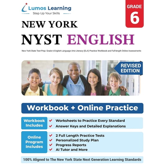 Pre-Owned New York State Test Prep: Grade 6 English Language Arts Literacy (ELA) Practice Workbook and Full-length Online Assessments: NYST Study Guide (Paperback) 1946795194 9781946795199