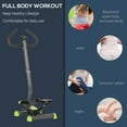 thumbnail image 3 of CoSoTower Twist Stepper Exercise Machine with Adjustable Resistance, LCD Screen - Grey & Green, 3 of 7