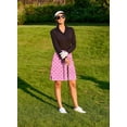thumbnail image 4 of Pinspark Women's Skorts 20 Inch Knee Length Golf Tennis Modest Stretchy Athletic Active Skirts with Pockets, 4 of 6