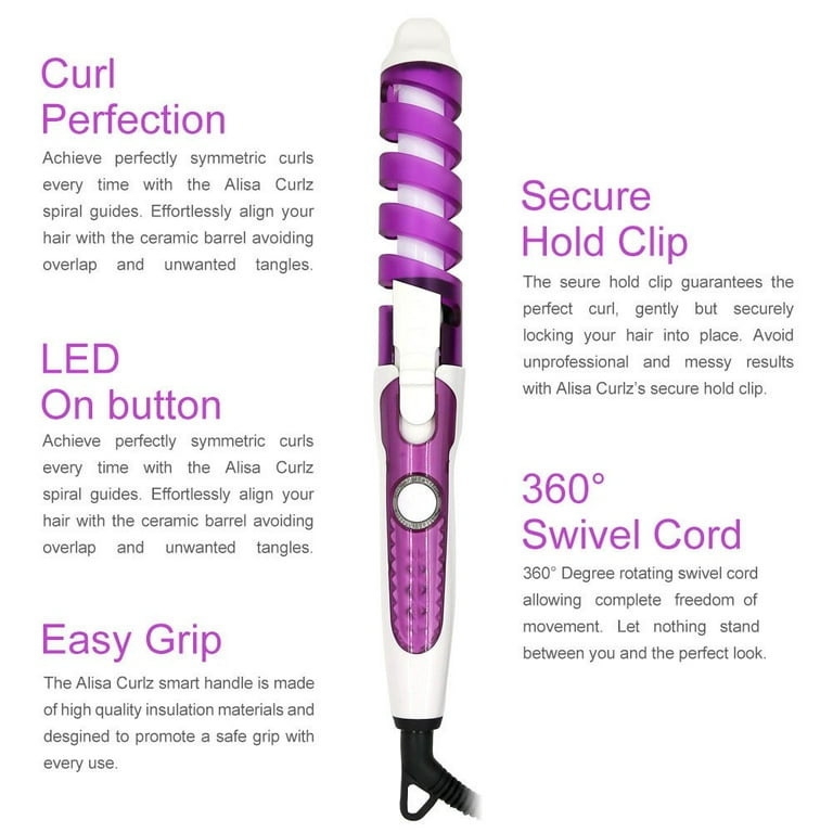 Walmart spiral curling clearance iron