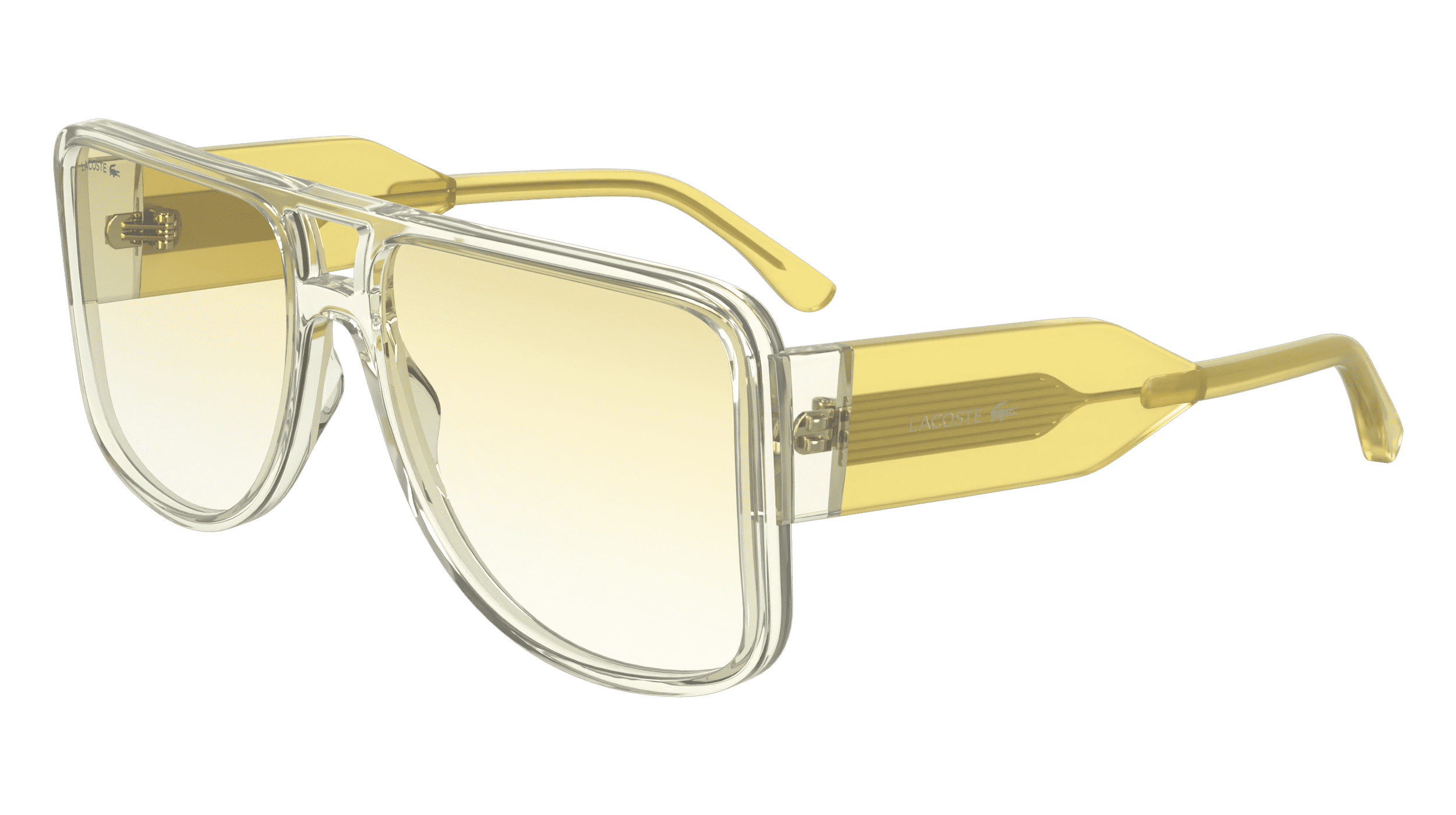 LACOSTE L 193S 035 Sunglasses Shiny Grey Frame Grey Lenses 58mm