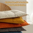 thumbnail image 4 of Chair Cushion Fixed Rope Seat Square Pad Seat Pad with Straps Pillows Non-Slide Washable Tear-Resistance for Bedroom Student Beige, 4 of 9