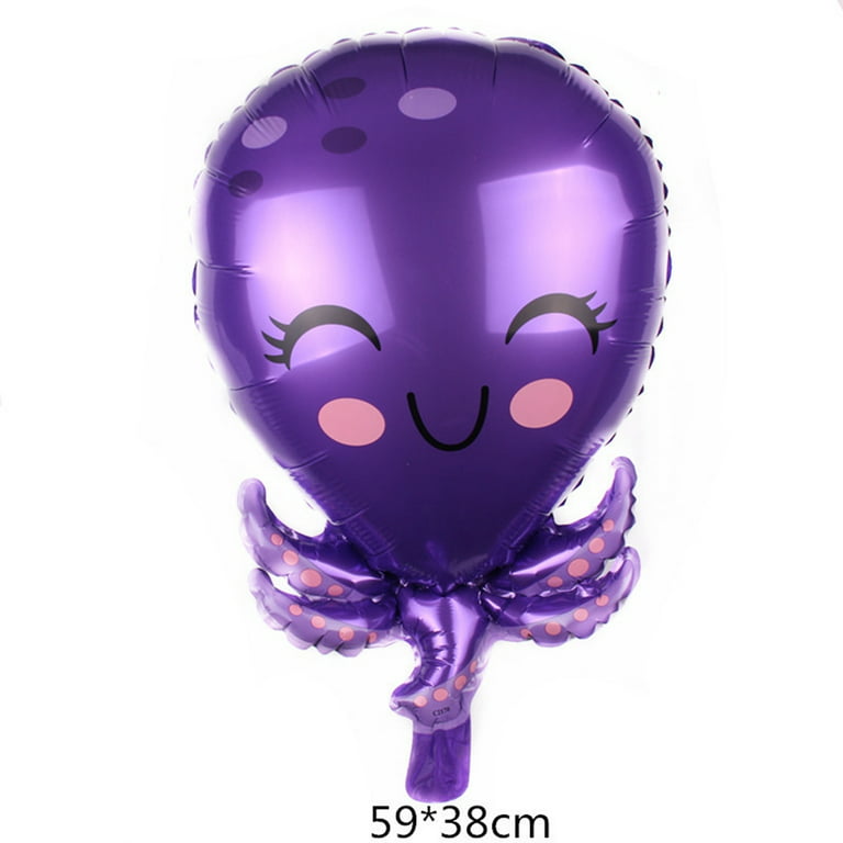 YANSION Sea Animal Balloons Foil Mylar Balloons for Baby Shower