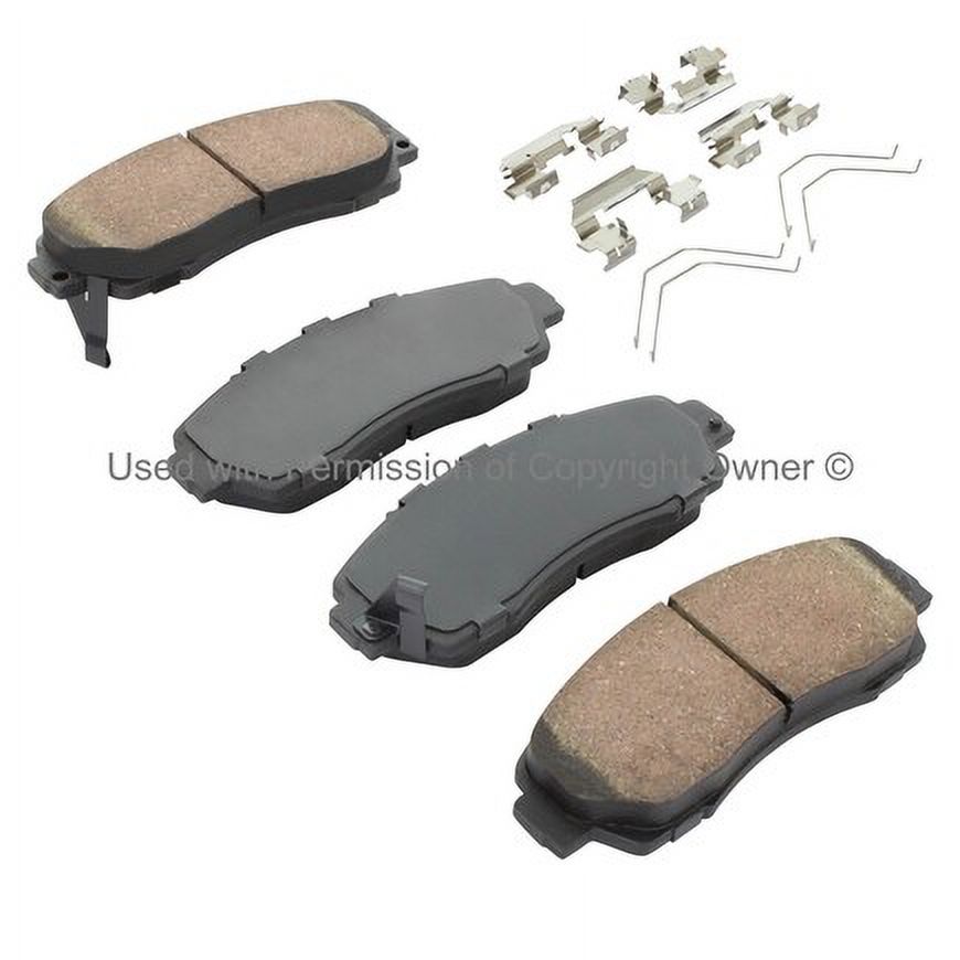 Mpa Electrical 1003-1521C Quality Built Disc Brake Pad Set   Black Series,