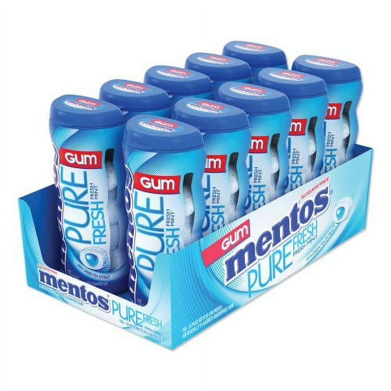 Pure Fresh Sugar-Free Gum, Mint, 15 Pieces/Pack, 10 Packs/Box Pure Fresh Sugar-Free Gum, Mint, 15 Pieces/Pack, 10 Packs/Box
