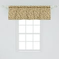 thumbnail image 2 of Ambesonne Retro Window Valance, Village Town Houses Roofs, 54" X 18", Reseda Green Sand Brown, 2 of 3