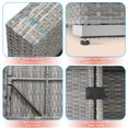 thumbnail image 6 of ACEGOSES Patio Furniture Set,7-Piece Outdoor Rattan Sectional Sofa Sets,PE Wicker for Patio,Deck and Yard,Gray&Sand, 6 of 8