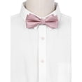 thumbnail image 4 of CORBATA DE LAZO PREATADA PARA HOMBRE INSPIRE CHIC DE COLOR SÓLIDO CAPAS PARA FIESTA BODA ROSA, 4 of 4