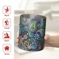 thumbnail image 5 of 12oz Coffee Tumblers Blue Pioneer Flower and Paisley Pattern Stainless Steel Vacuum Insulated Travel Tumbler Coffee Cups Mug with Lid and Straw with Cleaning Brush for Cold & Hot Drinks, 5 of 5