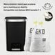 thumbnail image 5 of EKO. Bote de basura 25L + 25L Hana Recycler ruedas integradas. Cubo de basura para cocina, cierre suave, pedal metálico, incluye aro sujetador de bolsas de basura, 2 compartimentos, 5 of 8