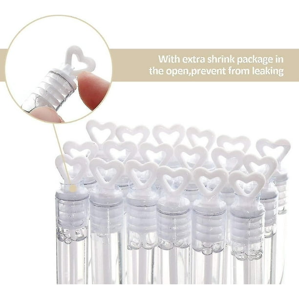 Lote De 40 Botellas De Burbujas En Forma De Corazón – Ideal Para Bodas, Cumpleaños Y Eventos Especiales