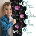 thumbnail image 3 of Blackout Kids Curtains,Pioneer Flower Floral Print Pattern Childrens Insulated Curtains Set Of 2,Bedroom Essentials,Toddler Room Decor 42"x63", 3 of 5