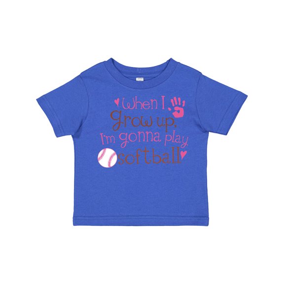 Inktastic Future Softball Player Girls Girls Toddler T-Shirt
