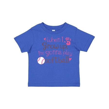 

Inktastic Future Softball Player Girls Girls Toddler T-Shirt