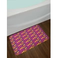 thumbnail image 2 of Colorful Bath Mat, Artistic Meadow Rural Yard Pattern with Flourishing Poppies Vibrant Colored Petals, Non-Slip Plush Mat Bathroom Kitchen Laundry Room Decor, 29.5 X 17.5 Inches, Multicolor, Ambesonne, 2 of 2