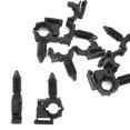 thumbnail image 1 of 5uds 40.6mm Negro Plástico Coche Cableado Arnés Moldura Retenedor Clip, 1 of 1