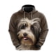 thumbnail image 3 of Sudadera con estampado de cara de perro divertida, sudadera con capucha de bulldog francés y corgi para hombre, chándal con pastor alemán y dachshund, sudaderas con capucha para perros, 3 of 4