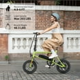 thumbnail image 6 of Ktaxon 14" Electric Bike for Adults, 550W Peak Motor Foldable Ebike, 36V 7.5AH Battery, LCD Digital Display, UL2849, Green, 6 of 9