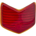 thumbnail image 2 of 1940 Ford Red Glass Tail Light Lens, Passenger Car, 2 of 7