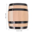 thumbnail image 2 of PAMINGONO Wooden Barrel Decoration Barrel Decor Khaki 1Set For Bar Setting, 2 of 8