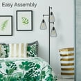 thumbnail image 2 of Costway 67''Industrial 3-Light Floor Lamp Metal Standing Tree Lighting Bedroom Office, 2 of 9