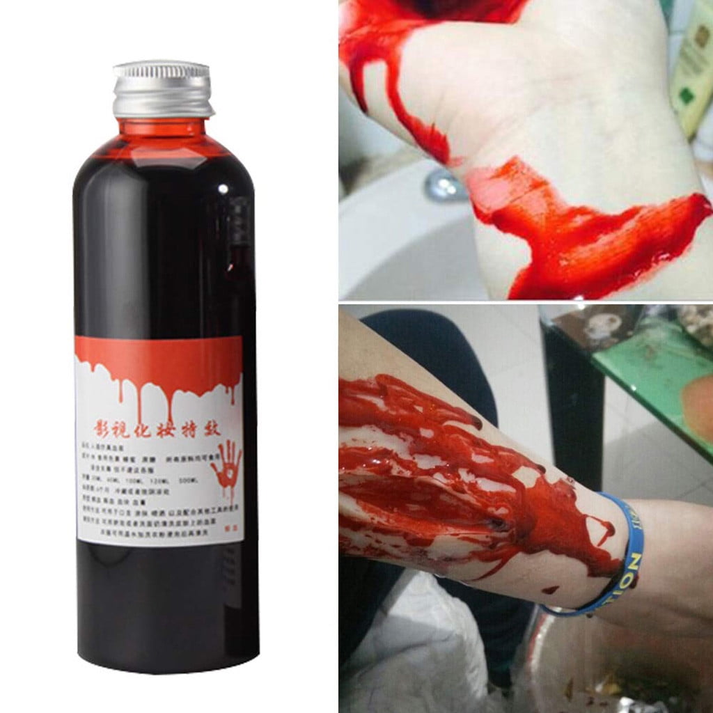 Bottle of Fake Blood Halloween Horror Theatrical Fancy Dress Vampire Zombie New 