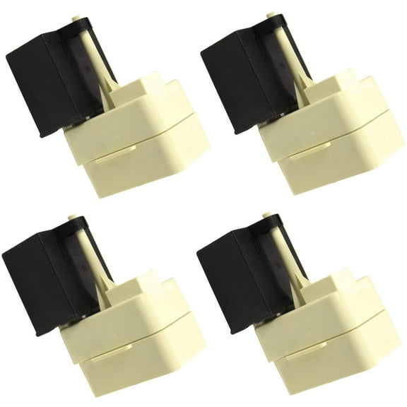 HQRP 4-Pack Compressor PTC Starter/Start Relay and Capacitor Kits Compatible with KitchenAid KBFA20ERBL00