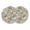 Light Green Light Pink, variant on White Pink Flower Round 13 Inch Placemats Set of 2, Shabby Chic Spring Vintage Leaf Green HeatResistant Non Slip Place Mats for Dining Table, Wipeable Braided Kitchen Table Mats for Housewarming