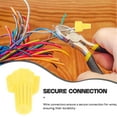 thumbnail image 3 of Raindrops 100Pcs Wire Connectors Kit Yellow PP Material with Screw Terminals for Automotive Electrical, 3 of 7