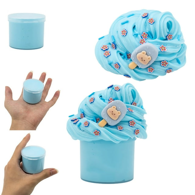 ToyKingdee Slime au Beurre Latte, Slime Parfumé à la Tasse de Café, Extensible Non Collant, Jouet Anti-Stress