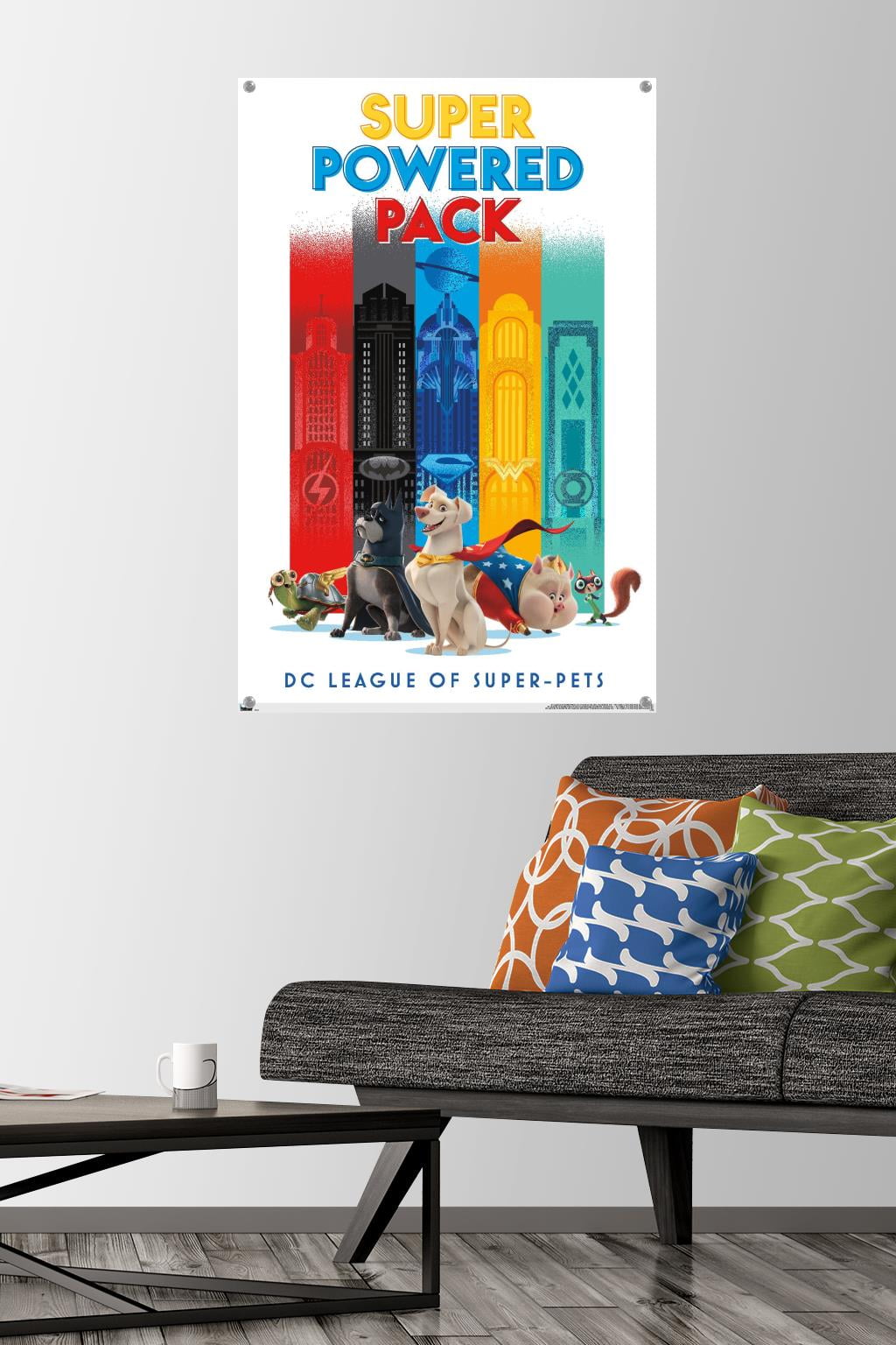 DC League of Super-Pets - Skyline Wall Poster with Pushpins, 22.375" x 34"