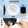 thumbnail image 3 of Hmggoofa 20x  Magnifying Mirror with Light, Large 6" Rechargeable Lighted 20x  Magnified Mirror with Suction Cups & Table Stand, 3 Color Modes Dimmable Light up, 3 of 9