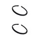 thumbnail image 4 of Qarigey Accesorios para el cabello con Diadema clásica simple Ropa de diario Accesorio a juego Ducha Diadema Niñas Negro 2Conjunto, 4 of 6