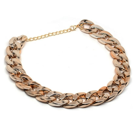 Metal Gold Chain Necklace Pet Chain Collar Adjustable Pet Jewelry And Accessories-Rose Gold