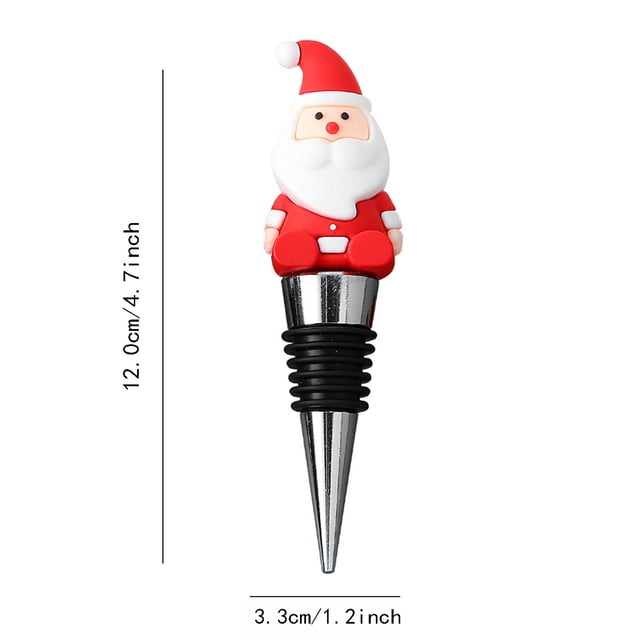 Christmas Wine Stoppers for Wine Bottles Wine Wine Stopper Christmas Series Wine Stopper Party Party Creative Wine Bottle Stopper Silicone Wine Stoppers for Wine Bottles