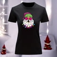 thumbnail image 3 of Playera Blusa Con Estampado De Santa Arbolito De Navidad Ropa Para Mujer Color Negro Talla Grande Marca Emil SaEs, 3 of 4