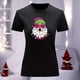 thumbnail image 3 of Playera Blusa Con Estampado De Santa Arbolito De Navidad Ropa Para Mujer Color Negro Talla Grande Marca Emil SaEs, 3 of 4