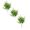 Green 3Packs, variant on Flocked Soft Velvet Texture For Wedding Photography Home Faux Floral Arrangement, 38 cm, Green 6Packs