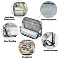 thumbnail image 4 of Standing Pencil Case with Base Large Capacity Stationery Pouch Pen Bag with Zipper for Women Men Christmas Design with Snowmen, 4 of 7
