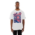 thumbnail image 4 of Men's New Era White Chicago Cubs Big Graphic Domestic T-Shirt, 4 of 5