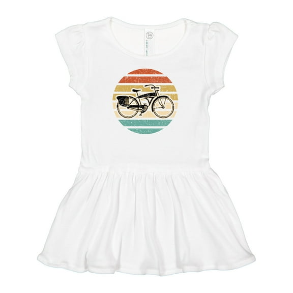 Inktastic Cycling Vintage Bicycle for Cyclist Girls Baby Dress
