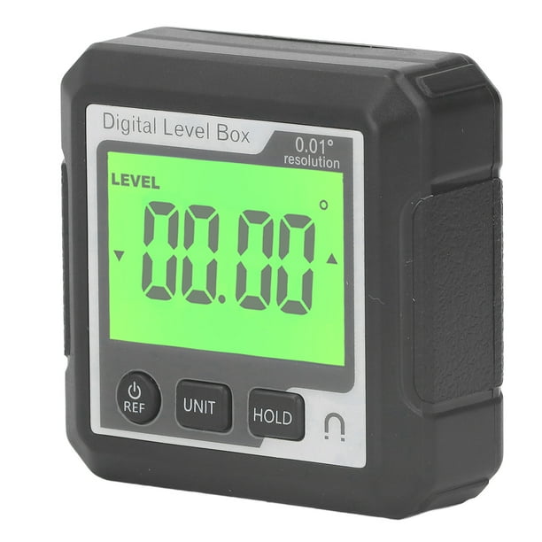 Nivel Digital, Medidor De ángulos Portátil, Transportador, Inclinómetro Con Base Magnética Y Gran Pantalla LCD Retroiluminada Para Carpintería, Construcción, Albañilería.