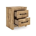 thumbnail image 5 of Signature Design by Ashley Hastiport Two Drawer Nightstand, Replicated Oak Grain, Brown Finish, 5 of 9