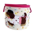 thumbnail image 3 of Cesta de almacenamiento de juguetes,Cesta de almacenamiento de juguetes para perros lindos,Cesta organizadora decorativa para estante pequeño,Contenedor de almacenamiento de juguetes para, 3 of 8
