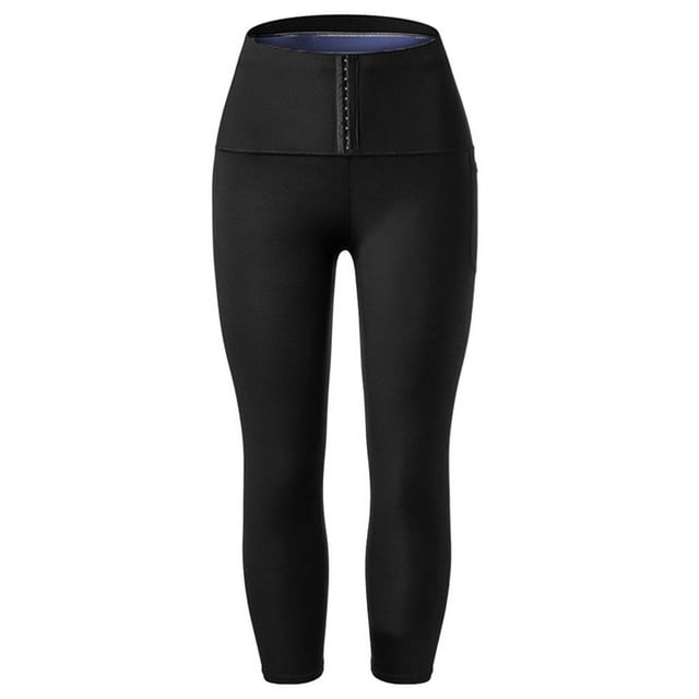 Mujer señora Thermo Sweat Sauna pantalones calientes Body Shaper pérdida de 9 puntos 2XL 3XL Zulema Pantalones Fitness Sauna