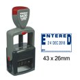 thumbnail image 1 of Printtoo Self Inking Heavy Duty Dater Stamp With Entered By Text & Sign Space Date Rubber Stamp-Blue, 1 of 1