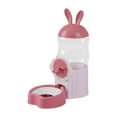 thumbnail image 2 of Dispensador de agua para gatos y perros, botella de superficie lisa, práctica fuente de agua para rosa, 2 of 8
