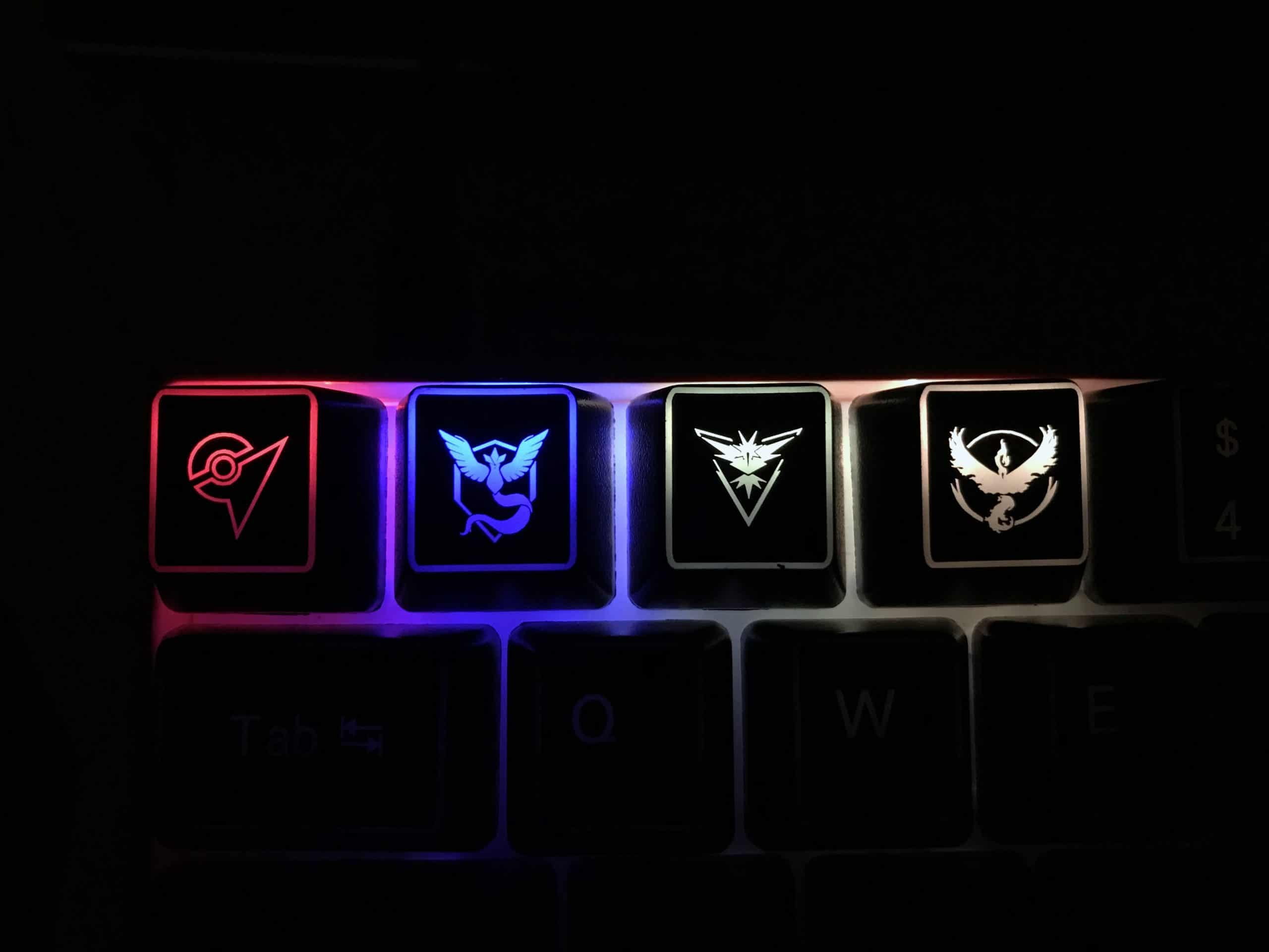 OEM Borderlit Shinethrough Keycaps - Black